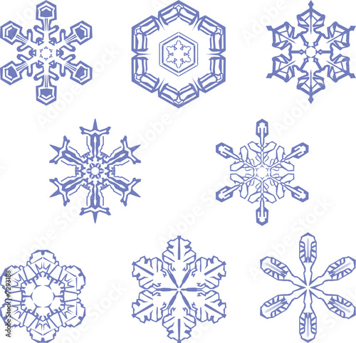 vector snowflakes