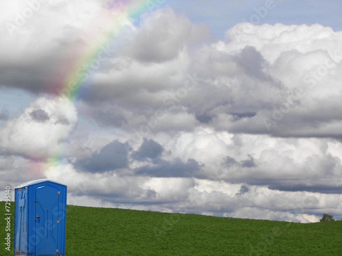 Obraz na płótnie Rainbow Pot