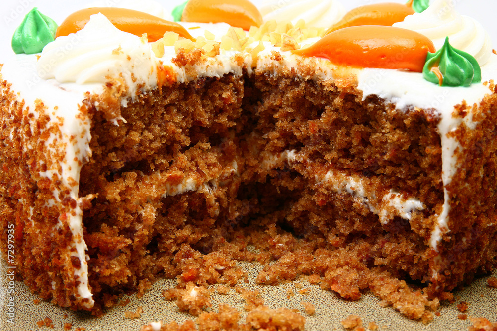 Fototapeta premium Inside Carrot Cake