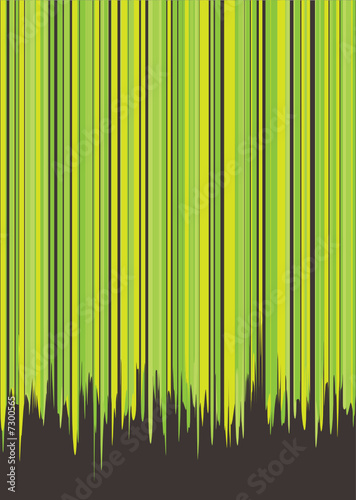 Abstract green and grey background with vertical stripes