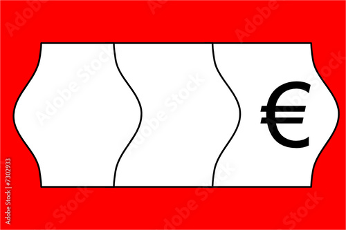 Preisetikett - Rot-Schwarz