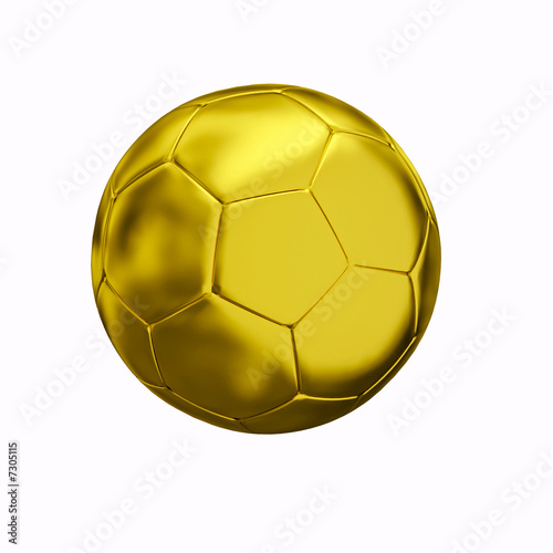 isolated golden ball