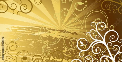 vector grunge gold background