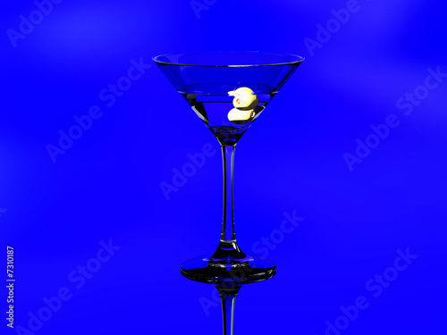 Glass of martini
