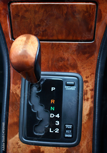 Gear Shift in a Luxury Car