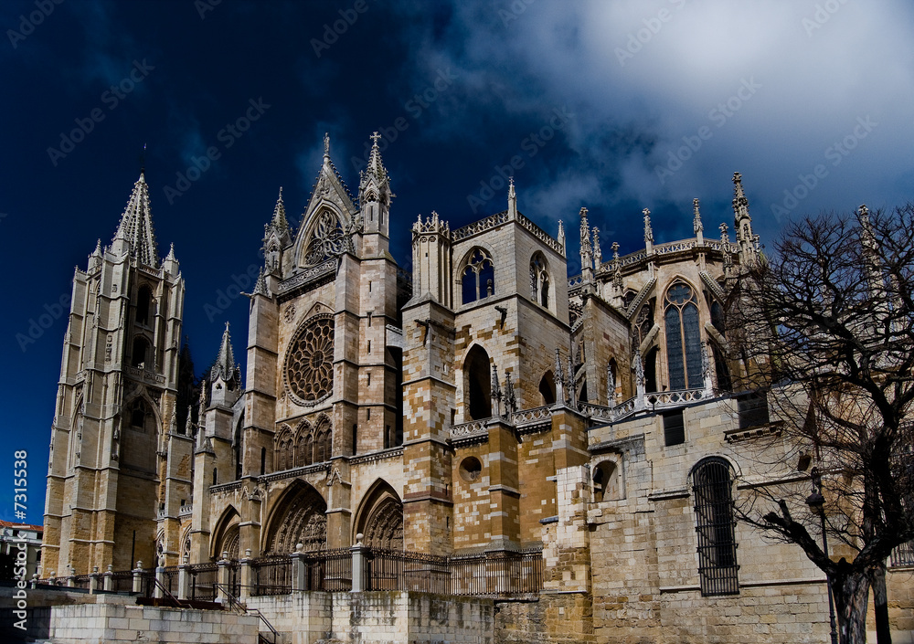 Cathedral of Leon in Spain