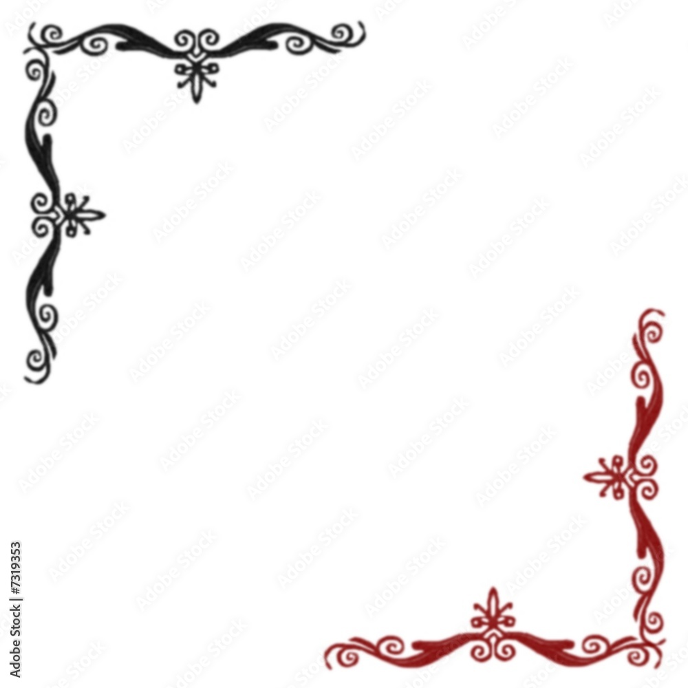 Obraz premium CADRE ROUGE NOIR