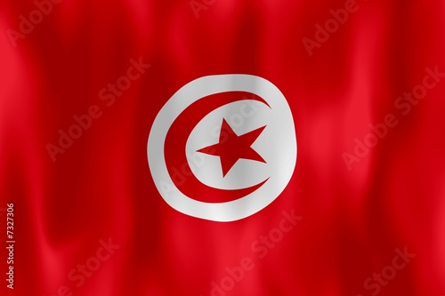 tunisie drapeau froissé tunisia crumpled flag