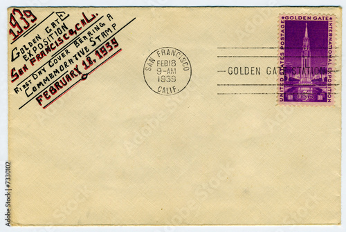 1939 Golden Gate bridge commemorative stamp