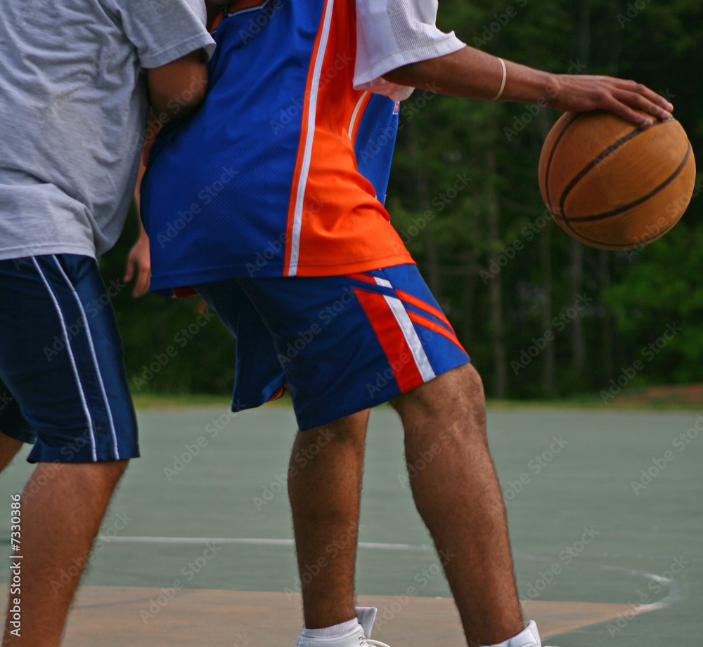 Naklejka premium Basketball game