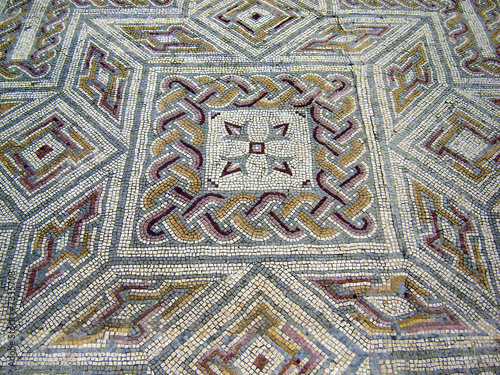 Roman mosaics in Conimbriga ruins  Portugal