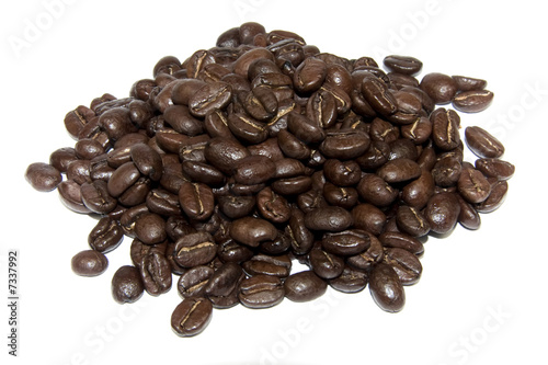 Coffe beans isolated on white background