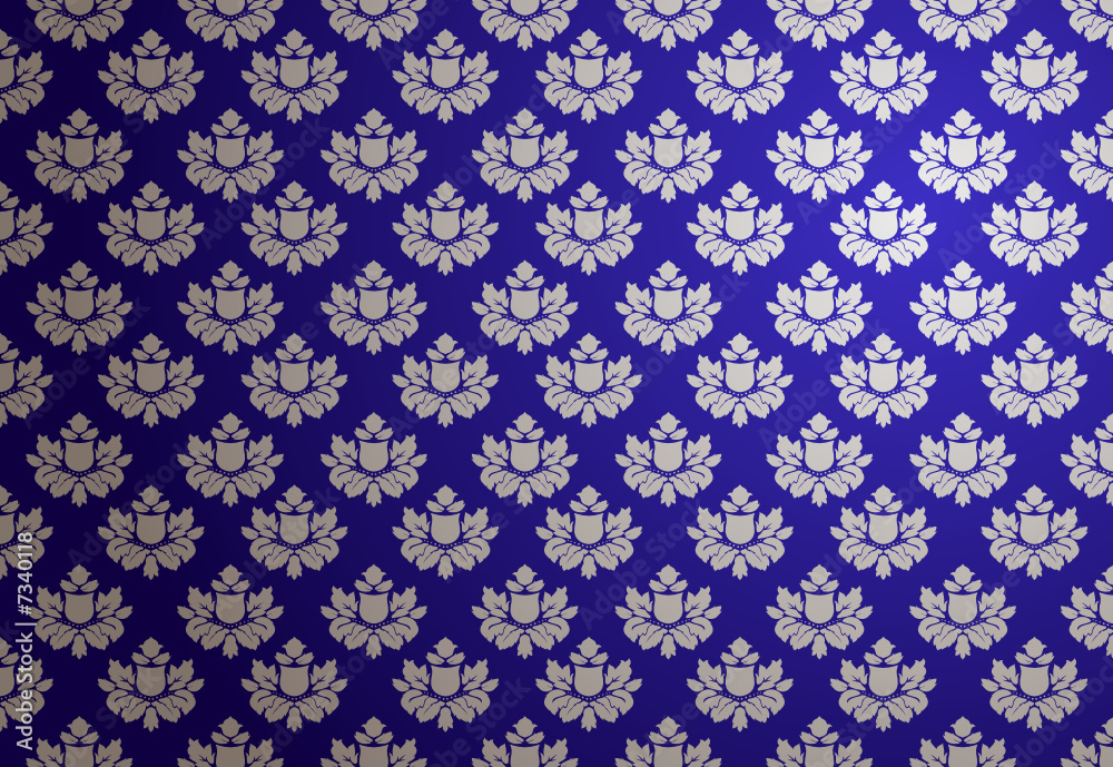 Vector blue and silver glamour pattern 