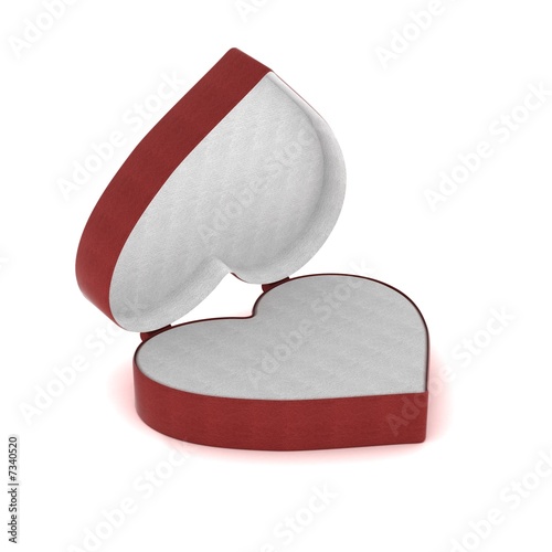 Gift box in the form of hea...