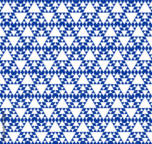 swirling David star  -  wrapping seamless pattern