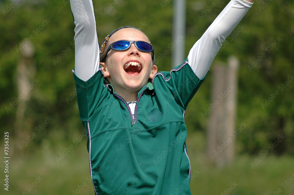 Naklejka premium jumping for joy