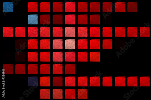 Brush paint squares background. Abstract cubist illustration
