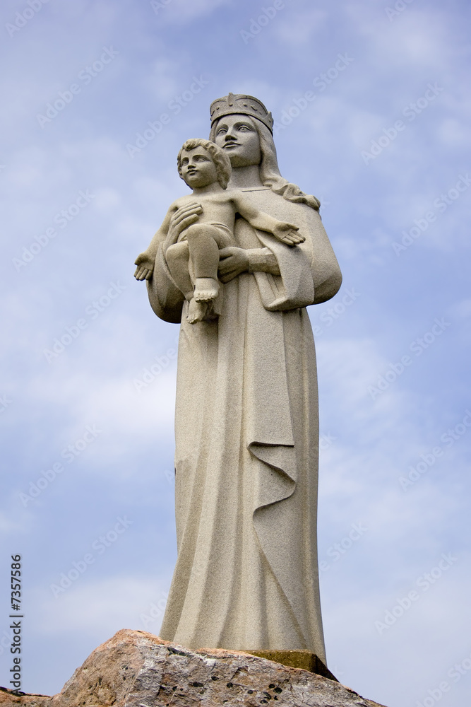 Full view of the holy statue, Our Lady Of the Island