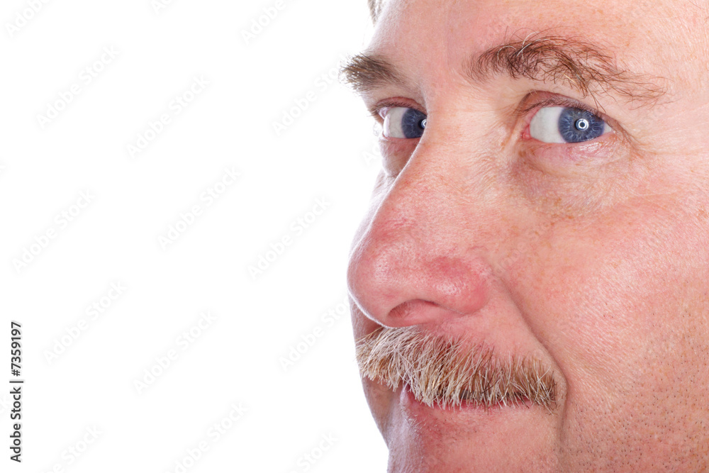 Closeup of a man's face