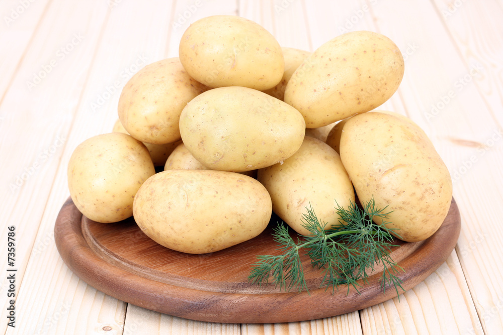 fresh potatoes