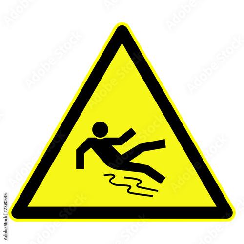 schild rutschgefahr