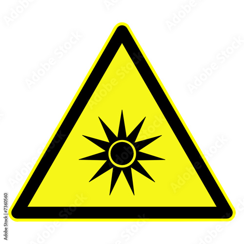 schild optische strahlung