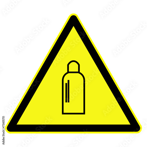 schild gasflasche
