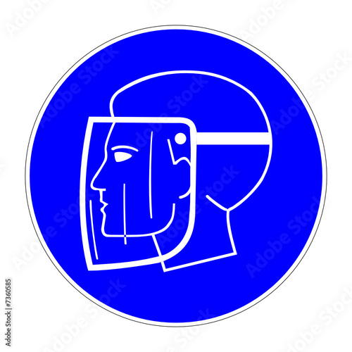 schild gesichtsschutz