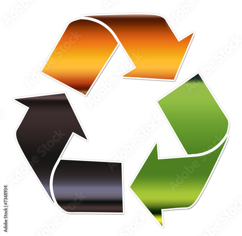 Recycling symbol, Glass