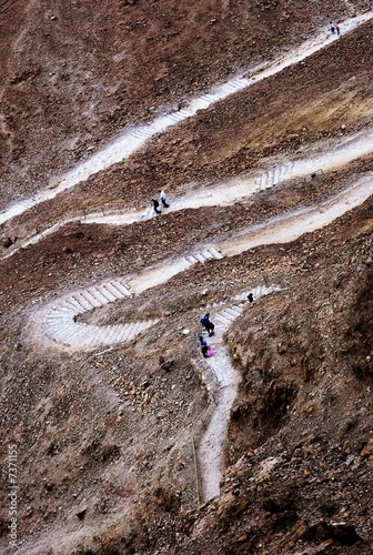 The road to ancient city Masada 