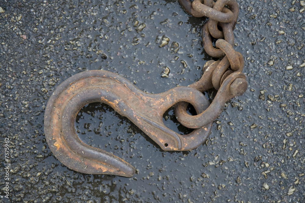 Obraz premium Load Hook on Asphalt