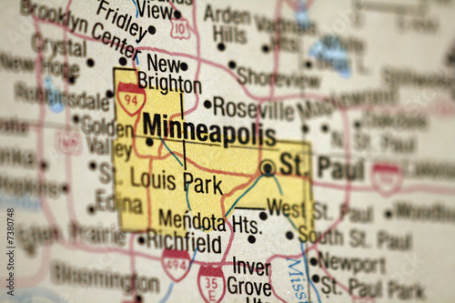 Map of Minneapolis, Minnesota