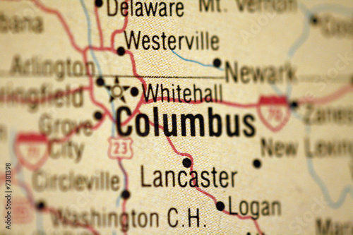 Map of Columbus Ohio