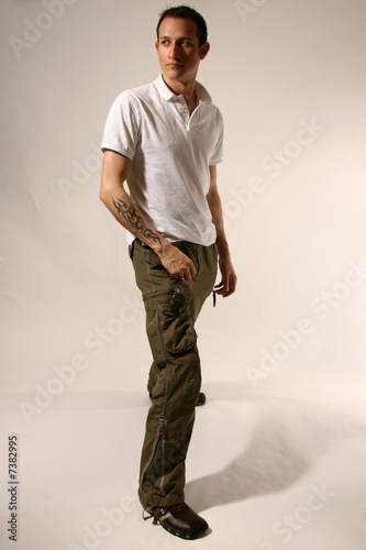 Good Looking Young Man in Studio