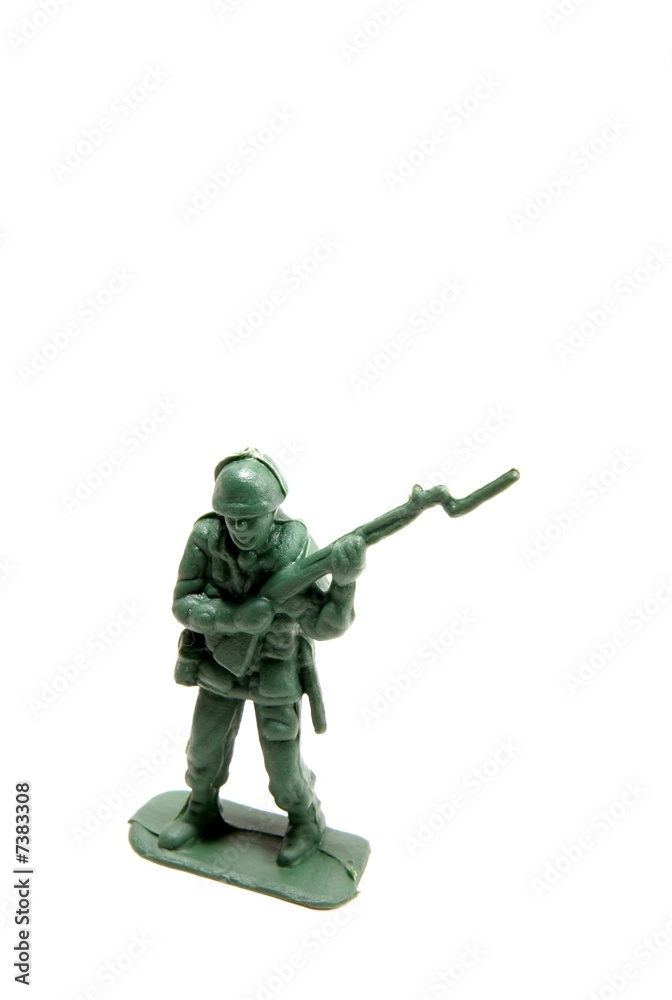 green army man with rifle and bayonet 