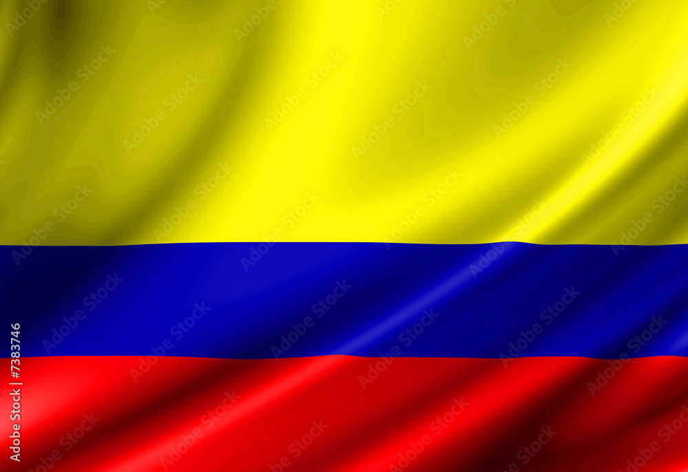 Naklejka premium Colombian flag