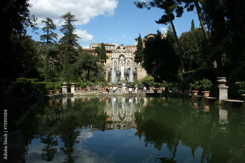 Fototapeta premium Le peschiere e la fontana del nettuno