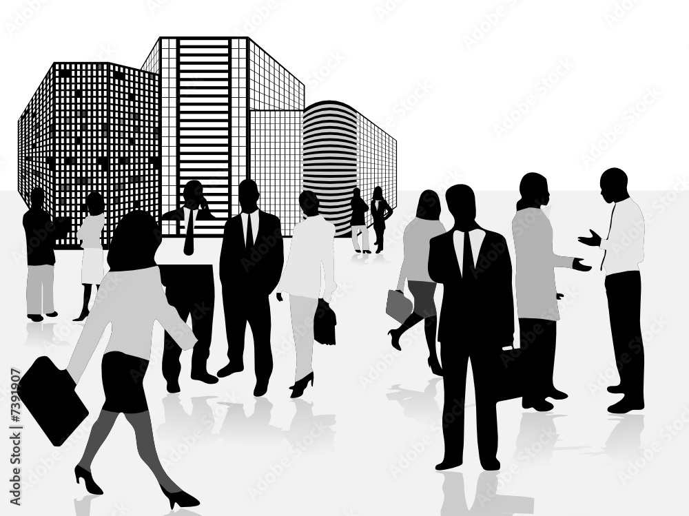 Business city Stock Vector | Adobe Stock