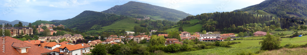Panoramica de Artziniega en Euskadi
