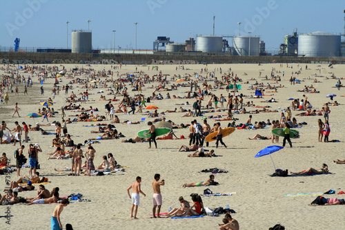 crowded beach