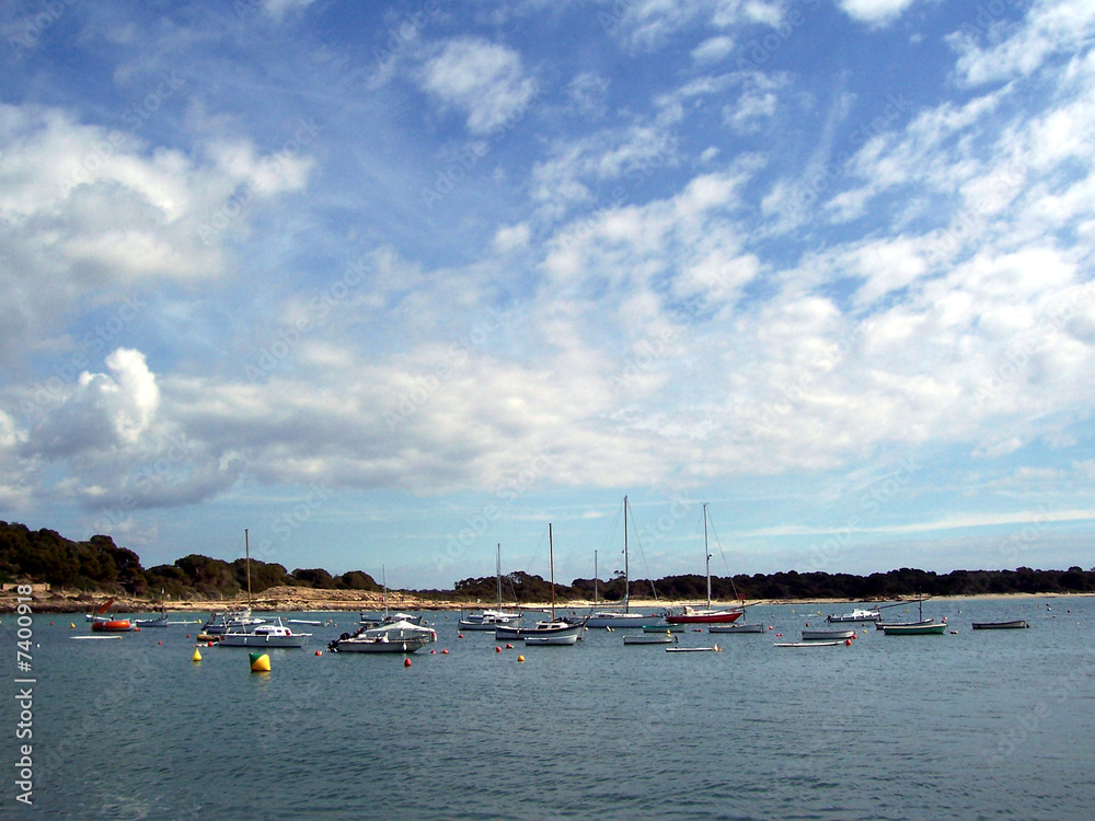 Fototapeta premium Boote auf Mallorca