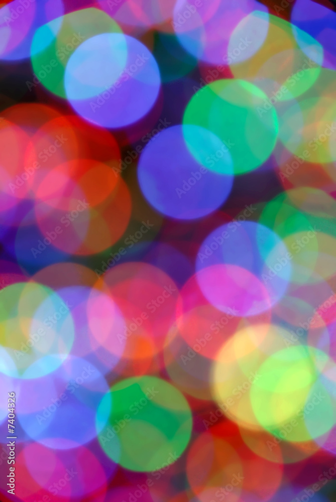 Blurred Colored Light Circles