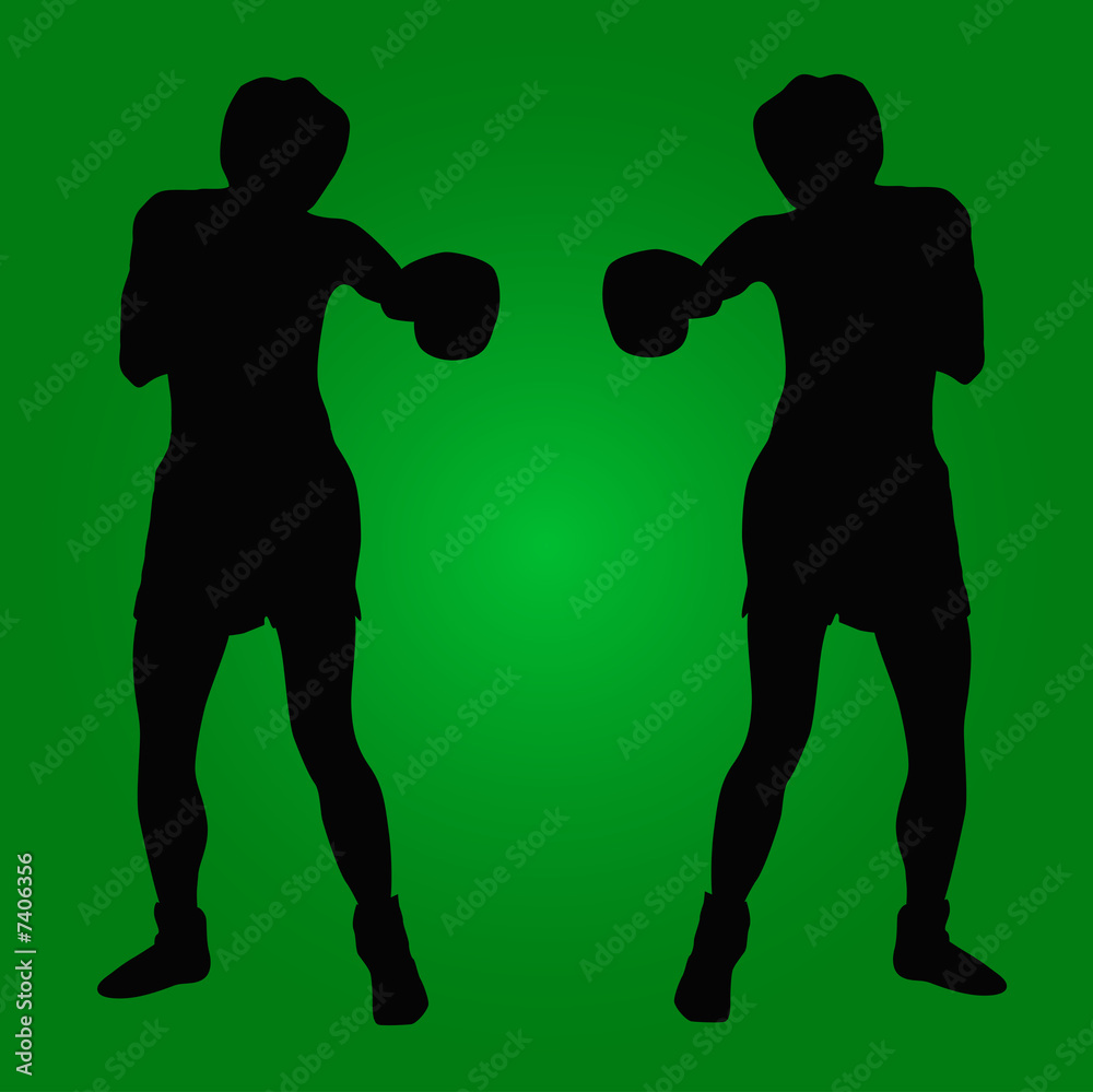 Obraz premium Boxeadores