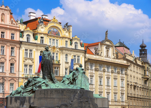 Prague. Monument of Jan Hus