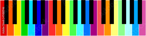 piano arco íris
