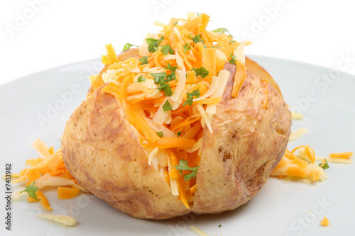 Baked Potato with Cheeses