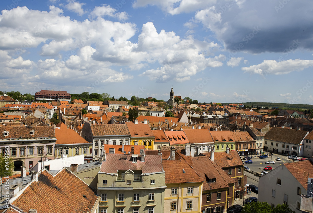Sopron city panorama, Hungary