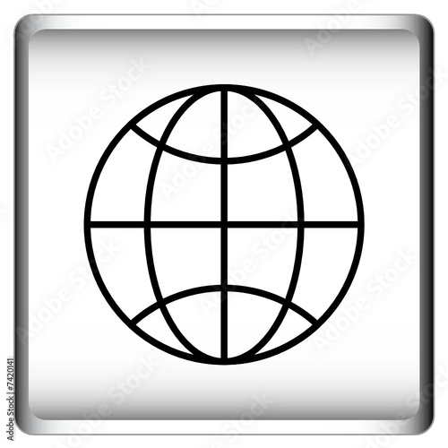 Weltkugel - Button