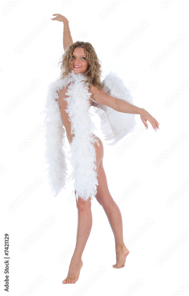 portrait of the nude blonde-angel with blue eyes portrait of the nude blonde-angel with blue eyes