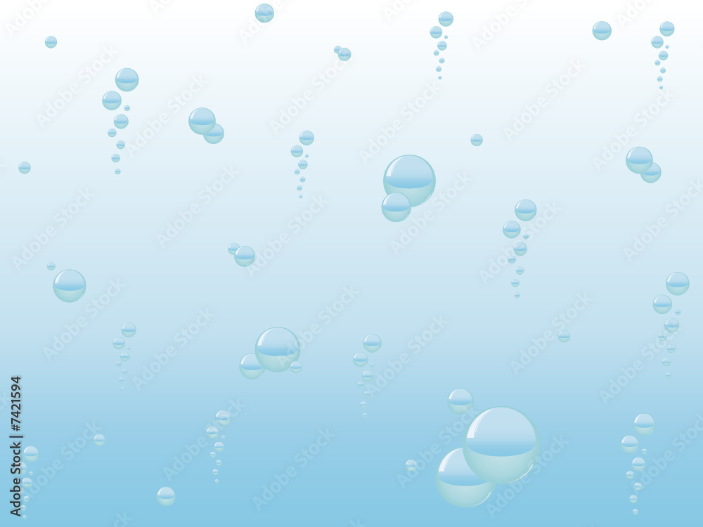 abstract water background with lots of bubbles